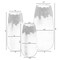 Uniquewise Contemporary Black Table Vase with Dripping Crystal Look and Scalloped Opening Design, PK 3 QI004358.3 - alternate 7
